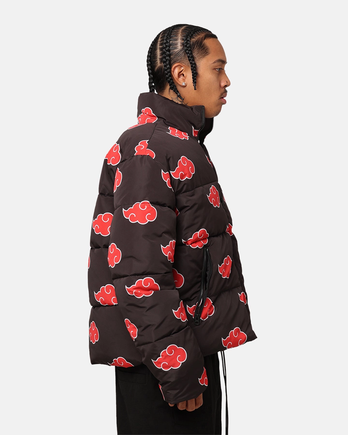 Fresh Appeal weekend Goat Crew X Naruto Akatsuki Puffer Jacket Black