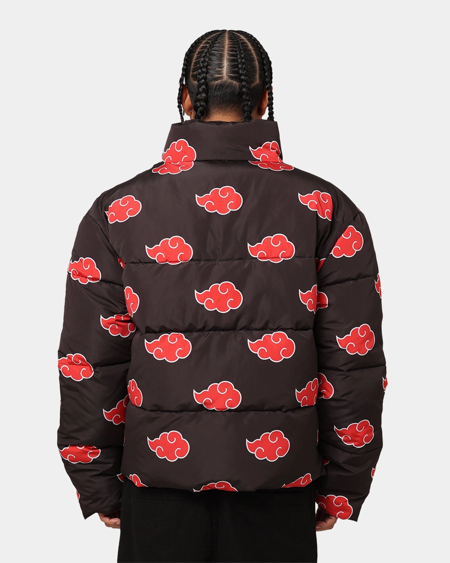 High-Tech Fabric Goat Crew X Naruto Akatsuki Puffer Jacket Black