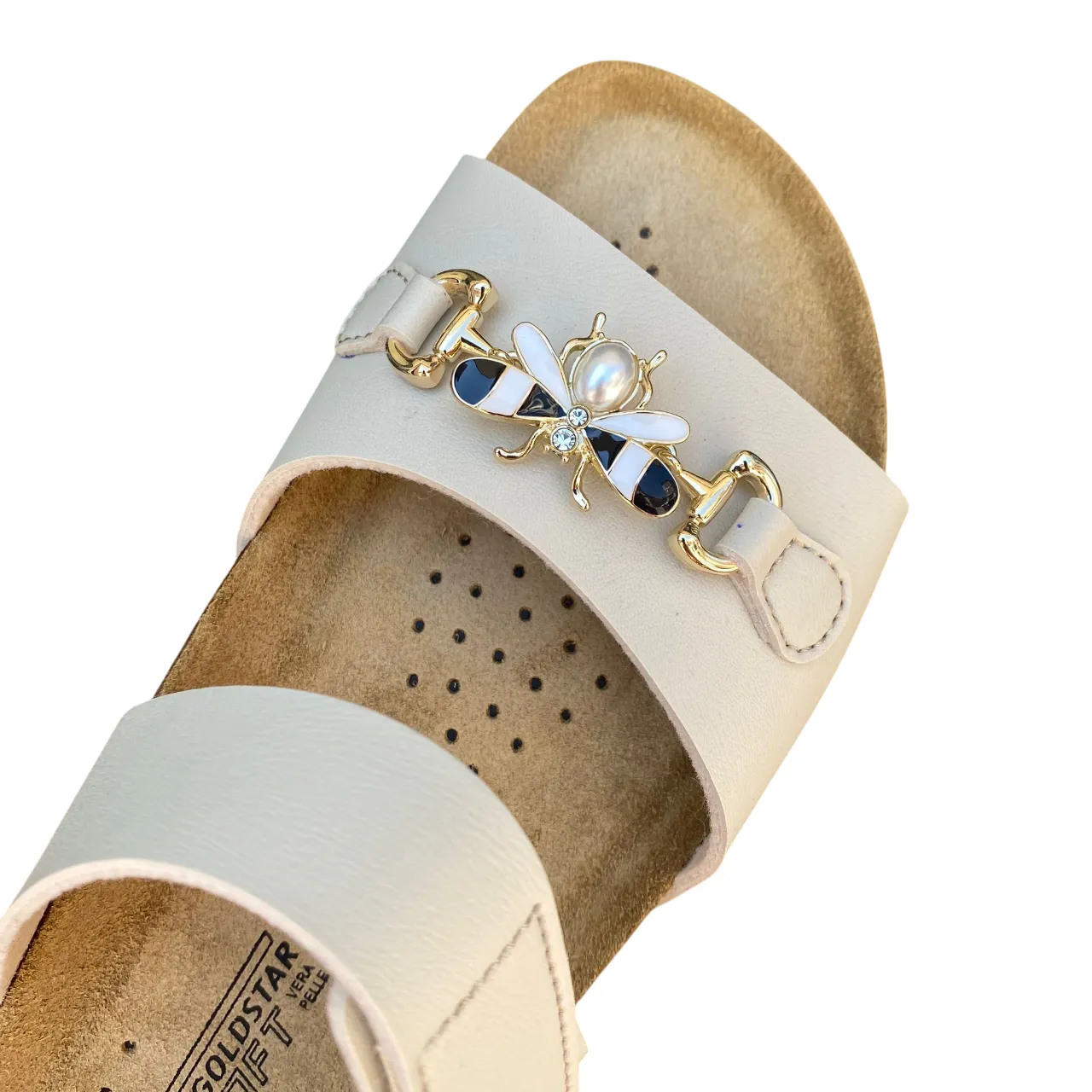 Goldstar Ciabatta Donna GS4888M - Sandalo Casual con Sottopiede in Pelle Odor Resistant Comfortable Support