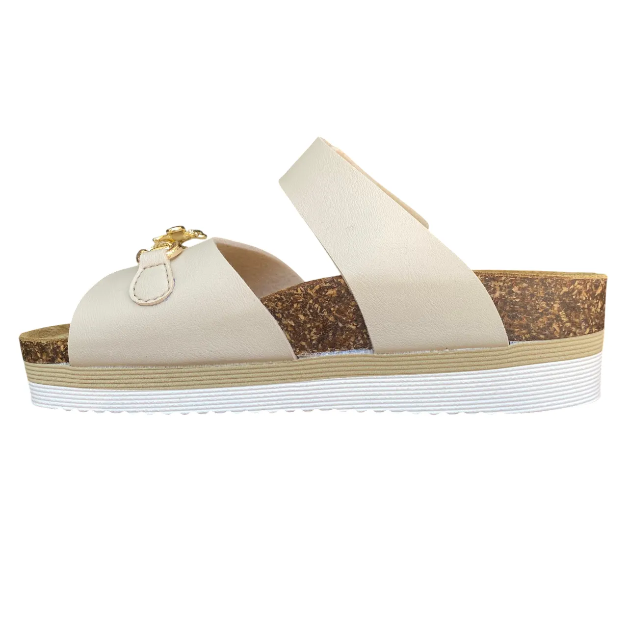 Goldstar Ciabatta Donna GS4888M - Sandalo Casual con Sottopiede in Pelle Smart Comfort Dressy Wear
