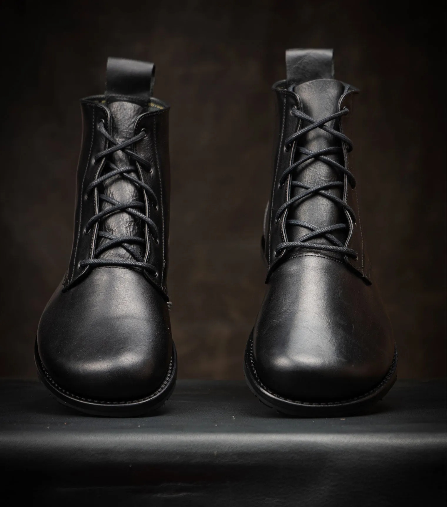 Goodyear Welted Barefoot Chukka Boots - Black