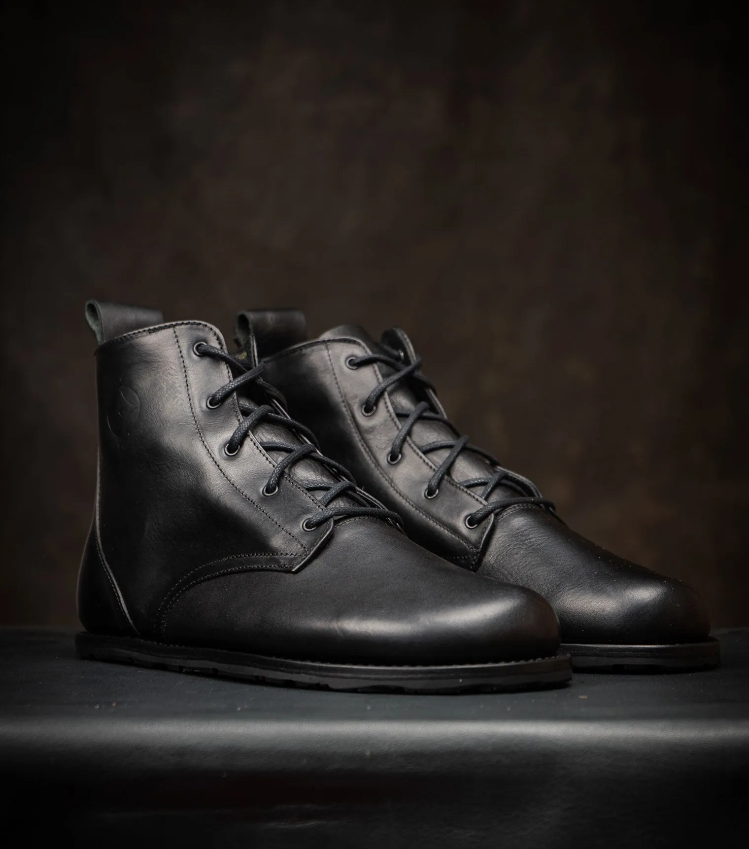 Goodyear Welted Barefoot Chukka Boots - Black