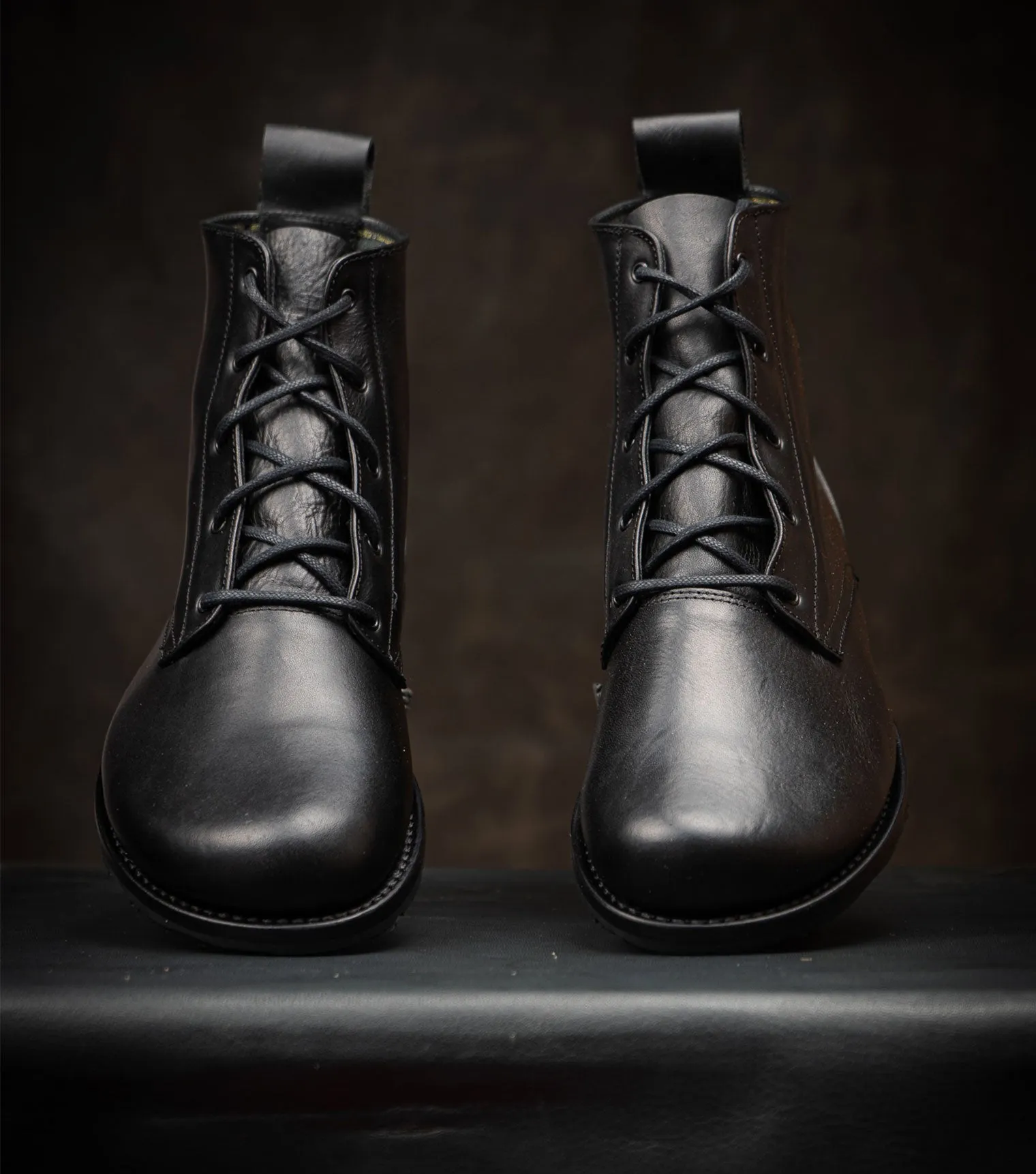 Goodyear Welted Barefoot Chukka Boots - Black