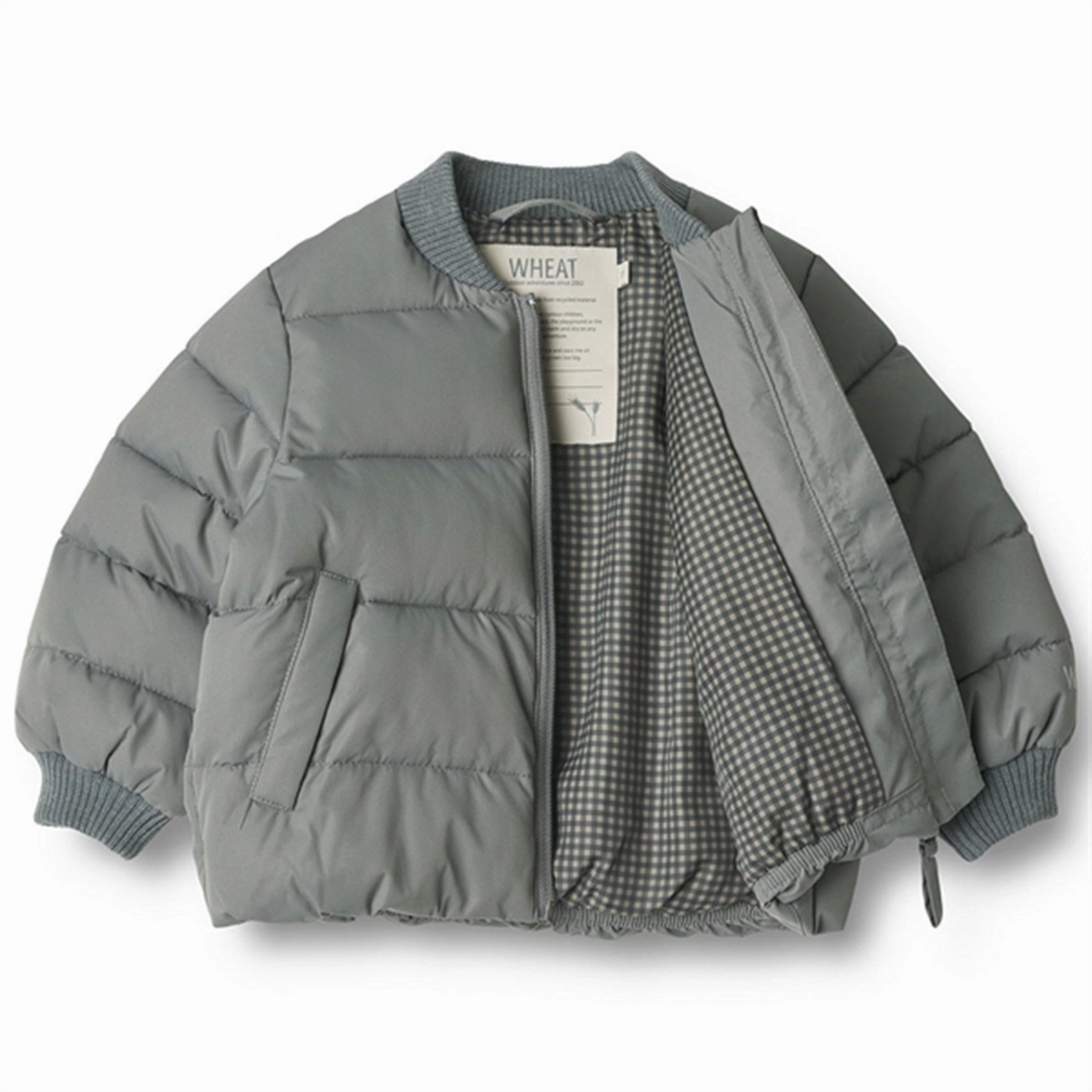 Wheat Puffer Jacket Yuri Autumn Sky Lightweight Fabric