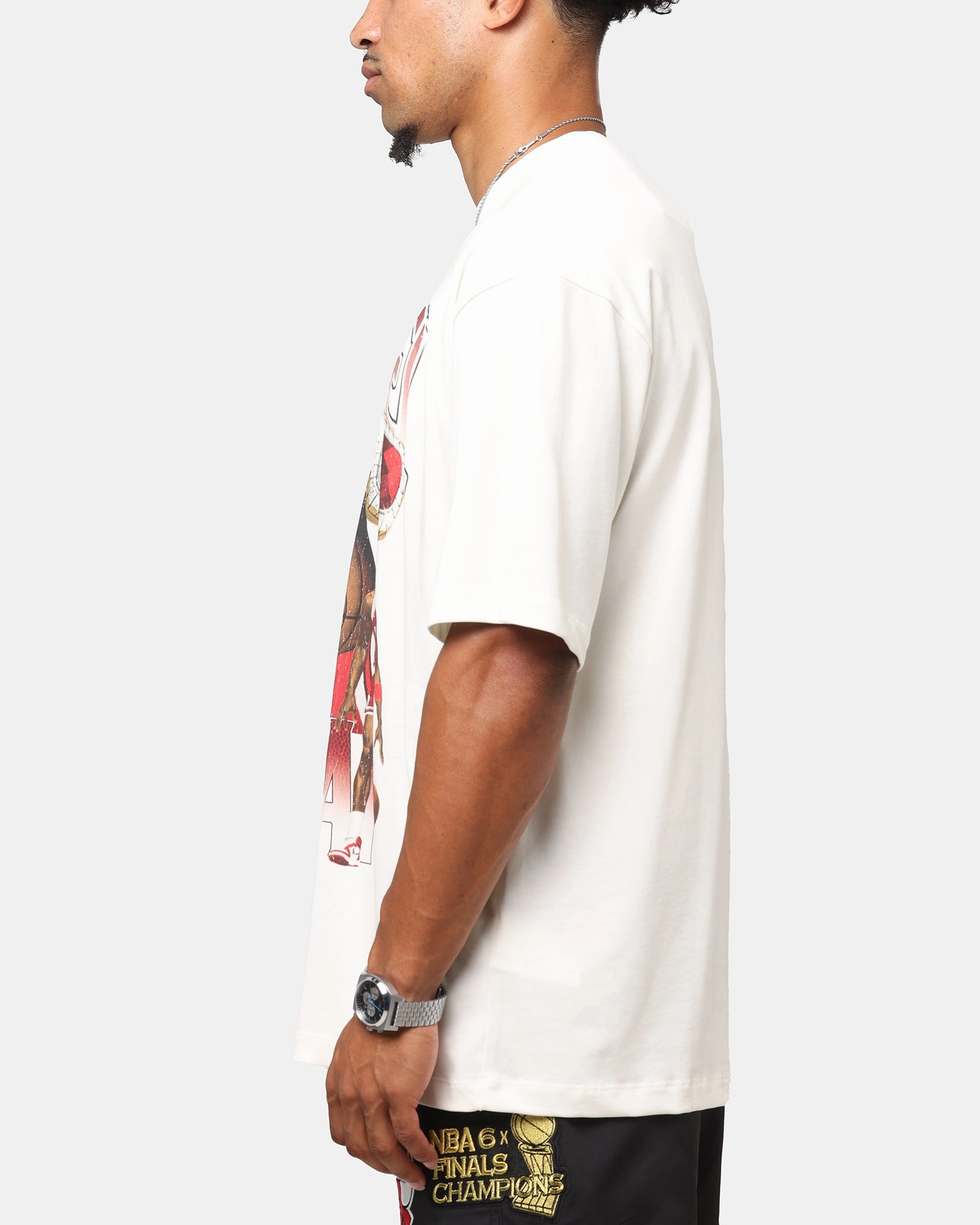 Jordan Jumpman Flight Essentials Graphic Oversized T-Shirt Sail Versatile Wardrobe Piece Timeless Layer