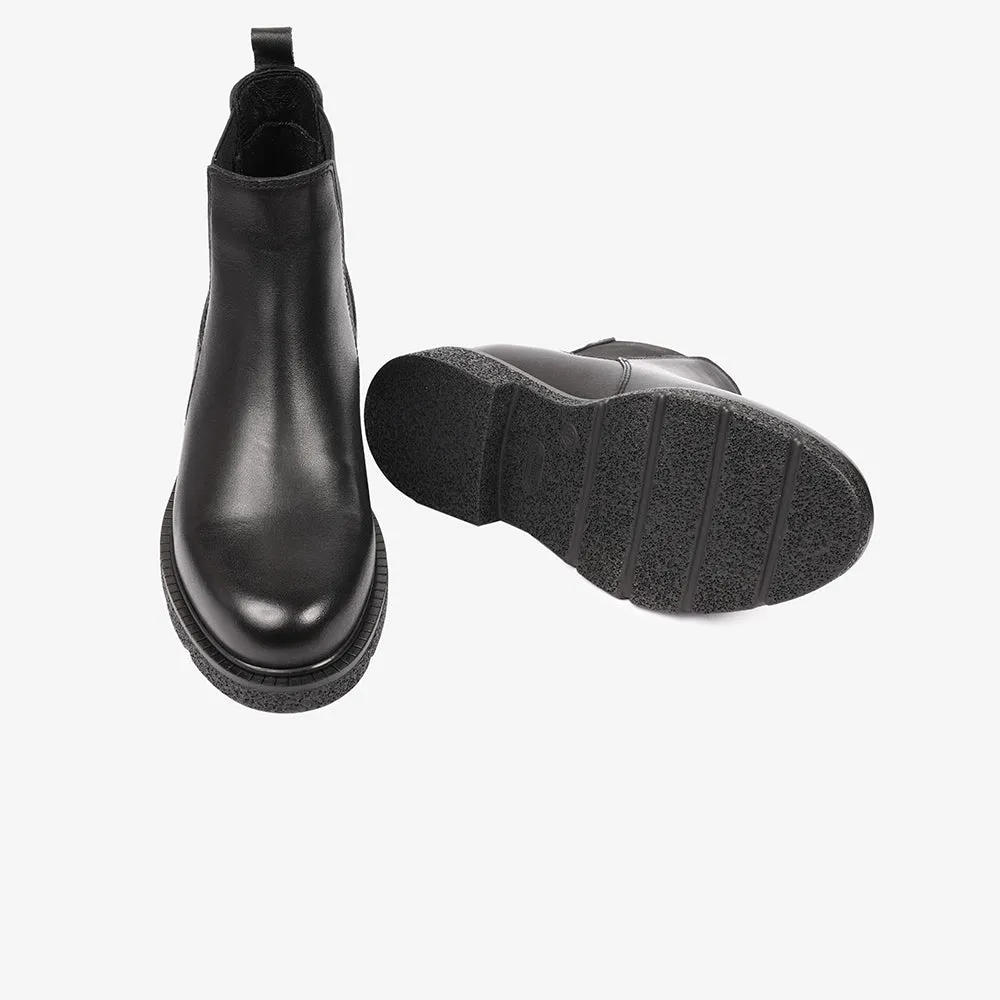 Greyder Women's Medium Heel Formal Boots in Black