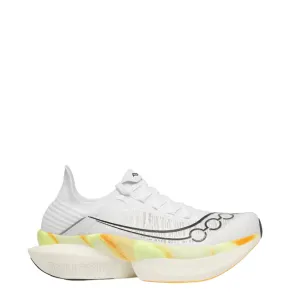 Supportive Choice Carbon Fiber Inlay Saucony Unisex Endorphin Elite 2 Running Shoes in White/Peel SS25