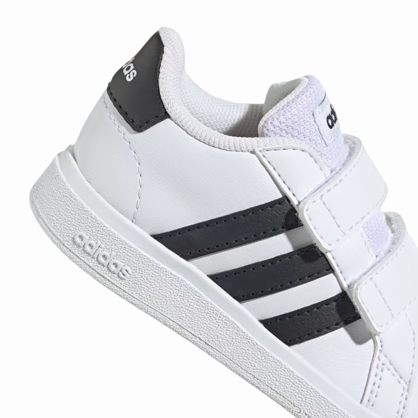 Flexible Sole Unit Adidas scarpa sneakers con strappo da bambino Grand Court 2.0 2.0 CF GW6527 bianco-nero