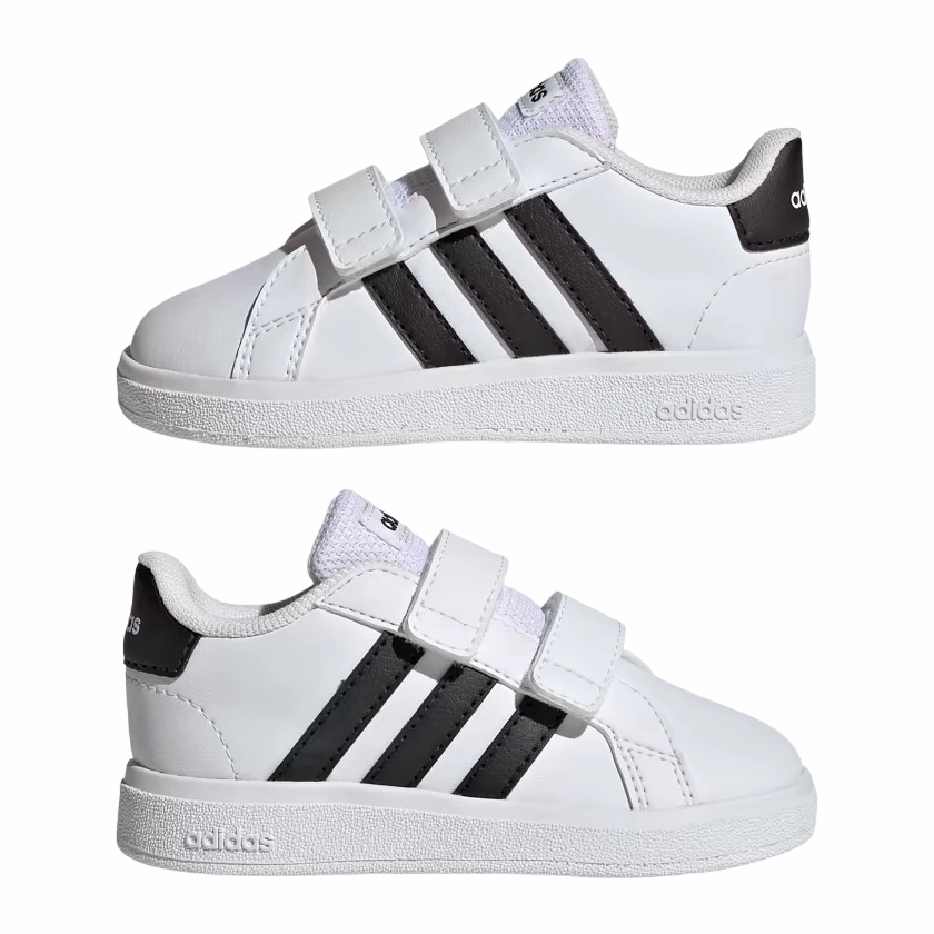 Anti Torsion Stability Plate Adidas scarpa sneakers con strappo da bambino Grand Court 2.0 2.0 CF GW6527 bianco-nero