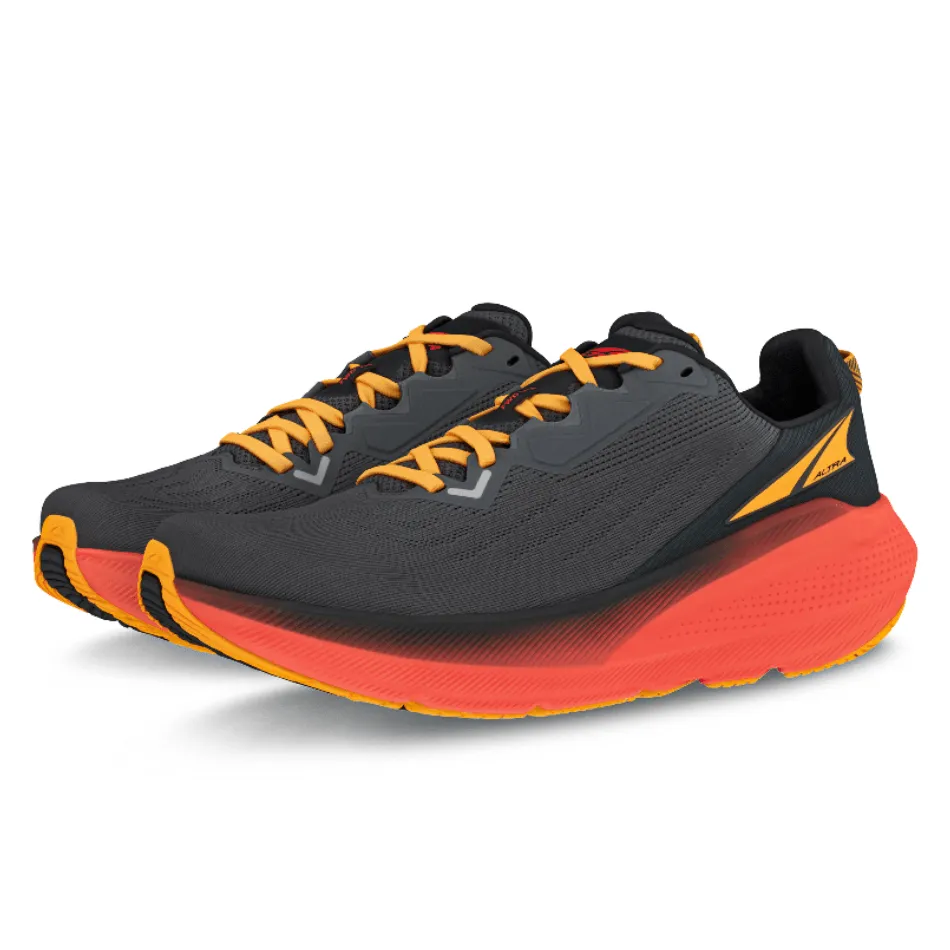 Anti Microbial Treatment Altra Men's FWD Via Running Shoes in Black/Orange SS25