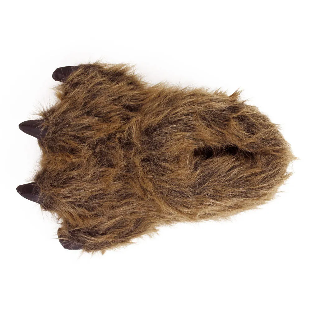 Grizzly Bear Paw Novelty Slippers JulesRoche Furry Comfortable