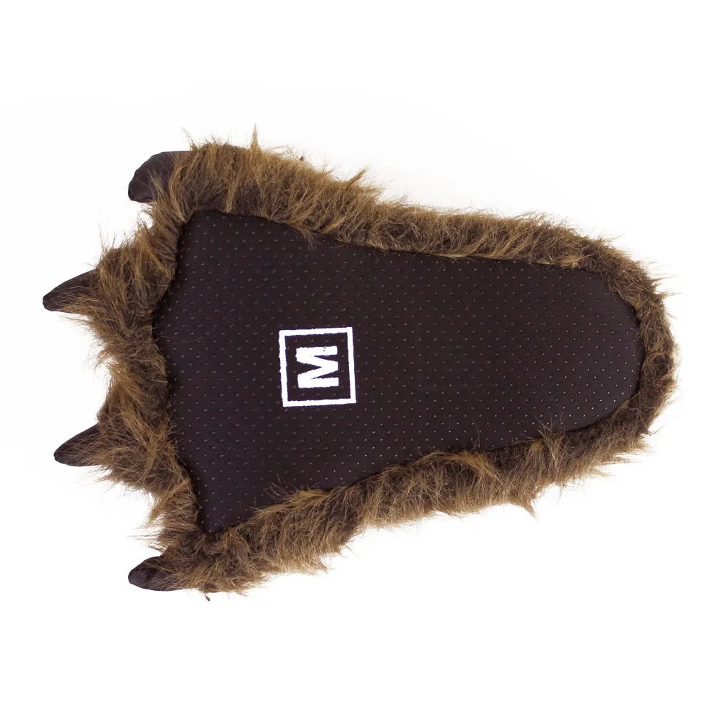 Grizzly Bear Paw Novelty Slippers JulesRoche Furry Comfortable
