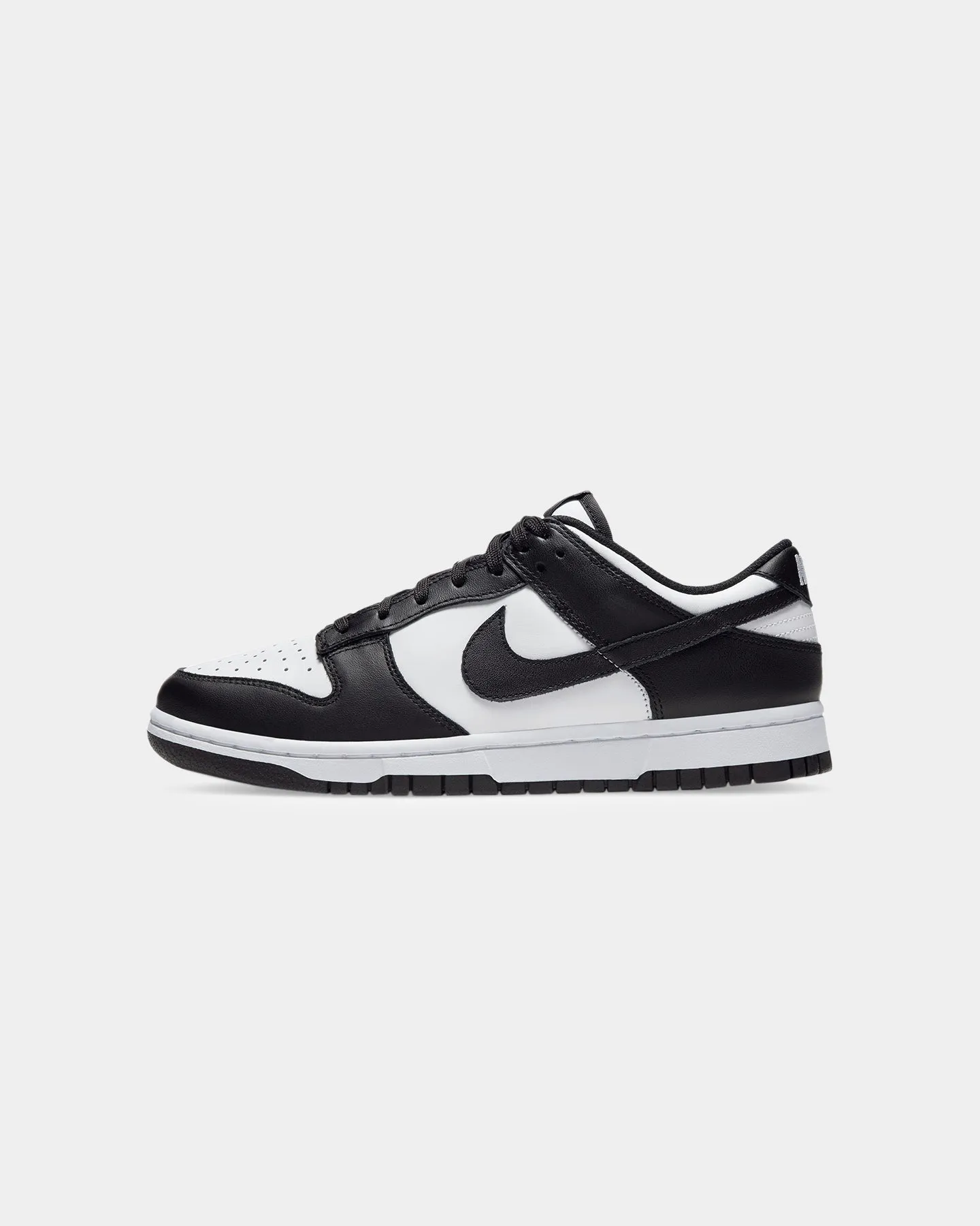 Nike Women's Dunk Low "Panda" White/Black/White Hyperbolic Lacing Technology sunny day running