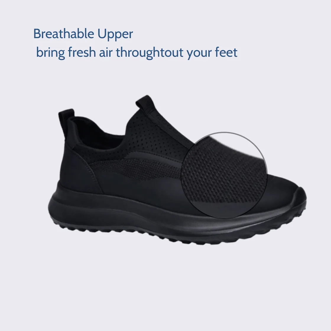 GRW Orthopedic Men Shoes Arch Support Breathable Comfortable Lightweight Anti-Skid Chic Shoes