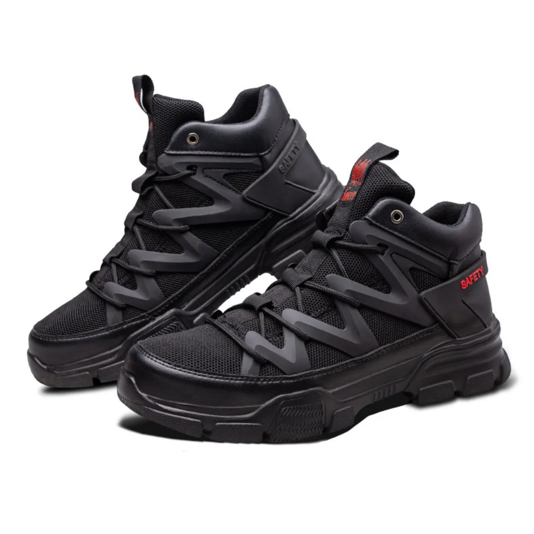 GRW Orthopedic Men Work Shoes Steel Toe Puncture-proof Anti-slip Safety Shoes