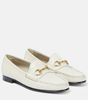 Gucci 1953 Horsebit Leather Loafers, White