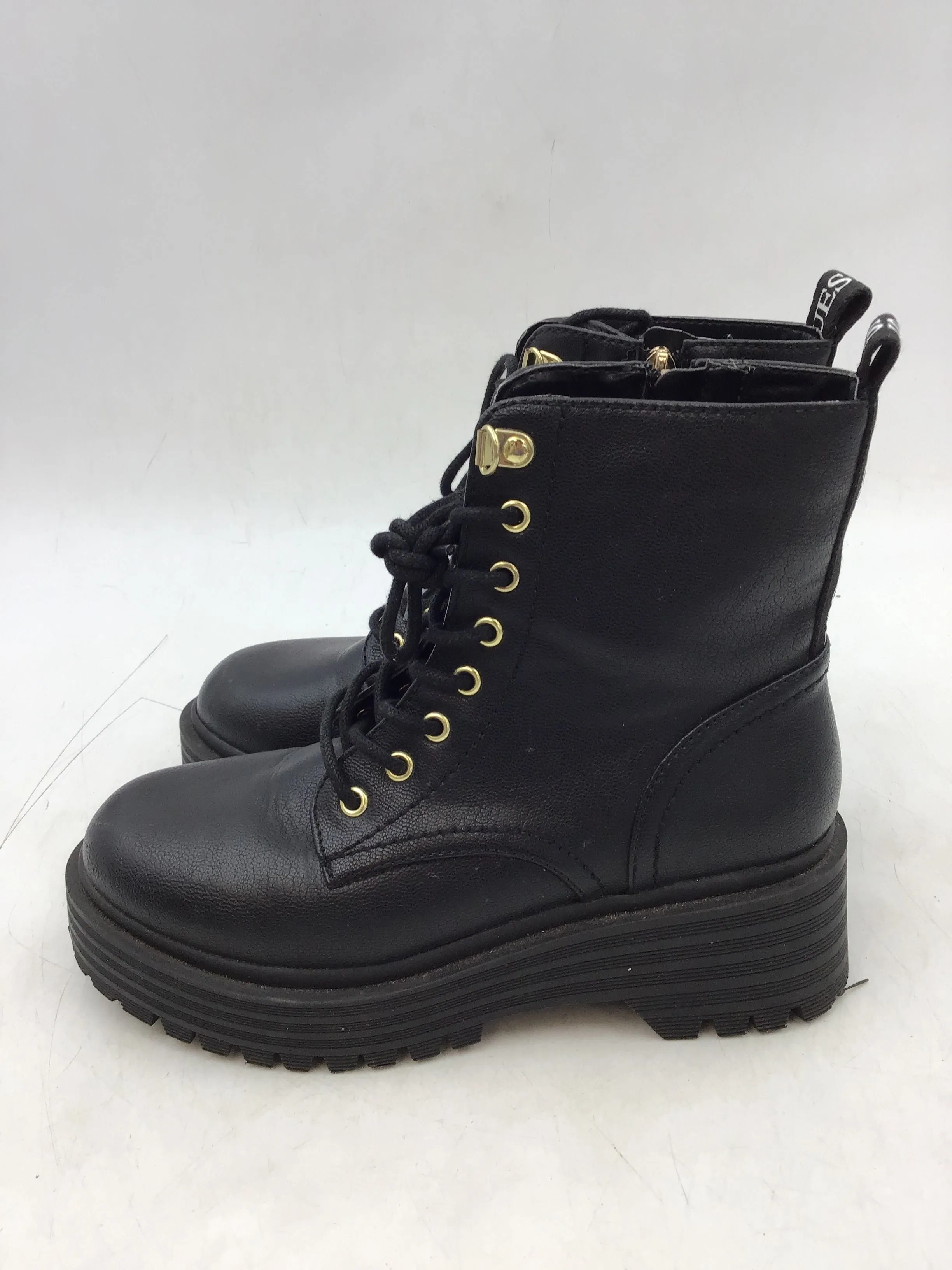 Guess Women's Black Biker Boots - Size 5.5M