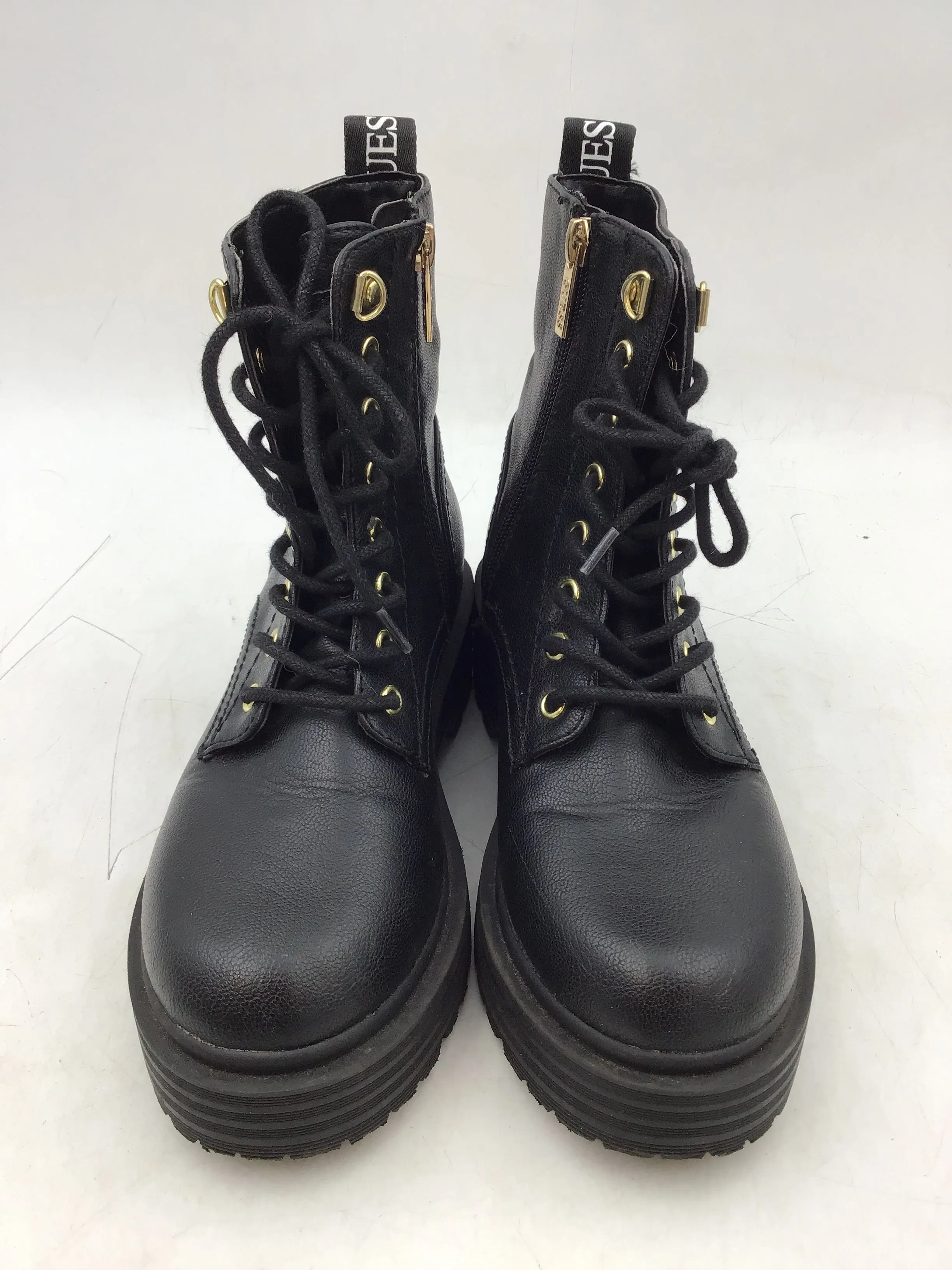 Guess Women's Black Biker Boots - Size 5.5M