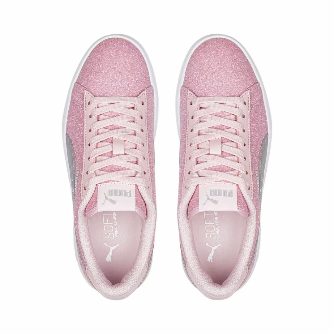 Natural Feel All Season Traction Puma - Kids' (Junior) Smash V2 Glitz Glam Shoes (367377 31)
