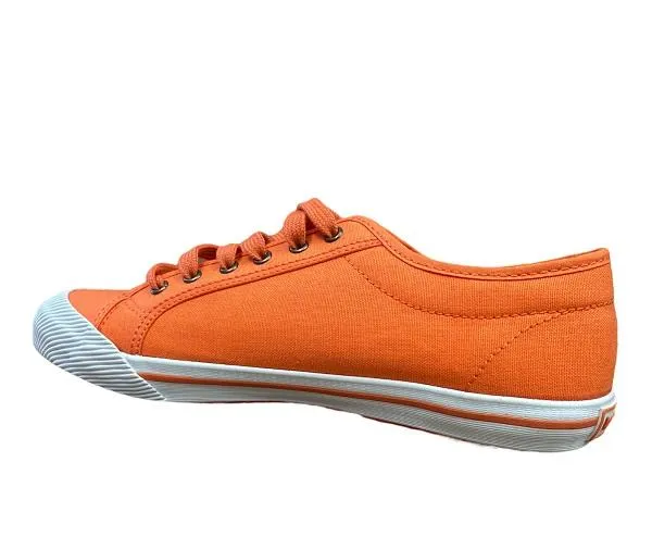 Le Coq Sportif scarpa sneakers in tela da donna Deauville 1410466 arancione Turbulent Airflow Engineering