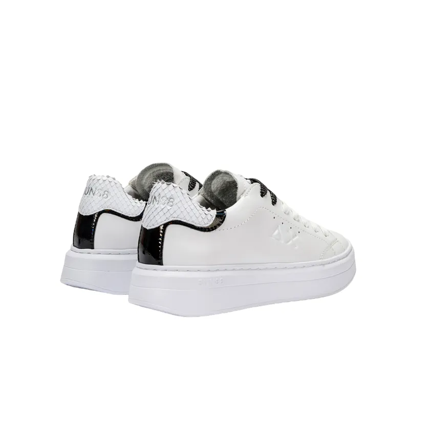 Sun68 scarpa sneakers da donna Grace Leather Z34226 0101 bianco men's shoes