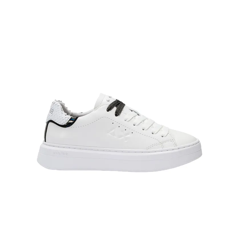 Breathable Insole Material Sun68 scarpa sneakers da donna Grace Leather Z34226 0101 bianco