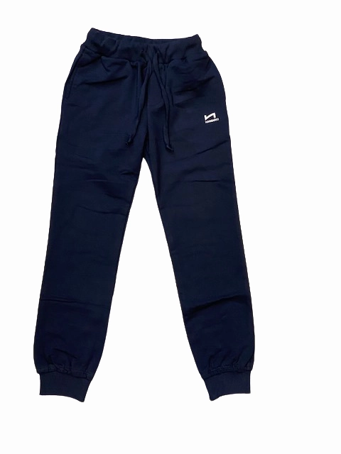 DurableHemline Sport Flex Hangar93 Pantalone in cotone garzato da bambino con tasche e polsino al fondo Z306B BLU01 blu