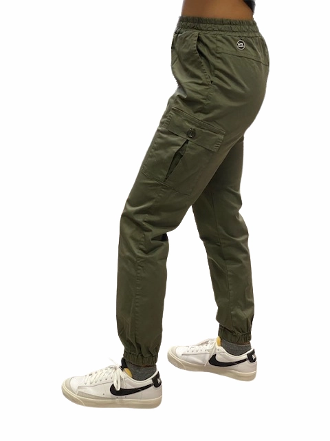 Hangar93 Pantalone militare in cotone con 1 tasca laterale Z2641J MIL02 verde army Quick Dry Pants