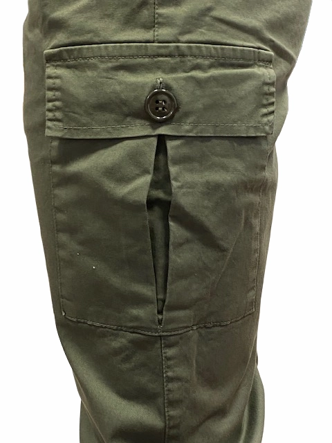 Active Movement Performance Stretch Hangar93 Pantalone militare in cotone con 1 tasca laterale Z2641J MIL02 verde army