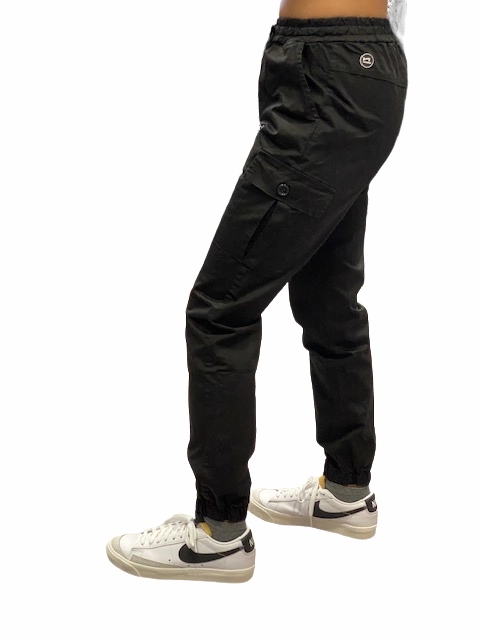 SeamlessPocketDesign Compact Fit Hangar93 Pantalone militare in cotone con 1 tasca laterale Z2641J NRO01 nero