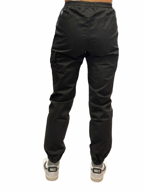 Outdoor Wear Hangar93 Pantalone militare in cotone con 1 tasca laterale Z2641J NRO01 nero