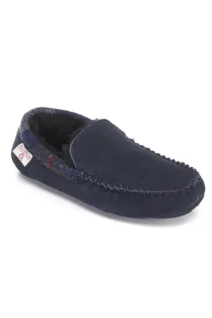 Hanks Harris Tweed Suede Moccasins
