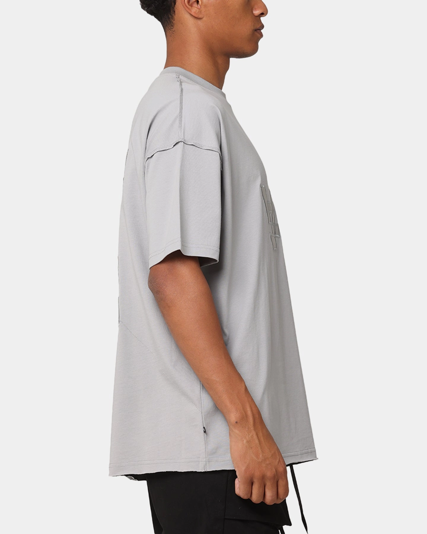 The Anti Order Symbolism Non Seam Oversized T-Shirt Gray Chill Vibes