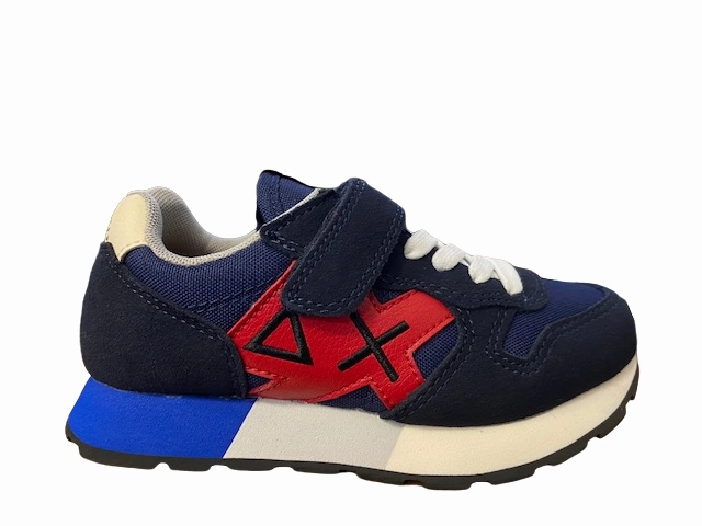 Neutral Stride Alignment Oxygenated Midsole Foam Sun68 sneakers da ragazzo Jaki Fluo Z42313K 07 navy blue
