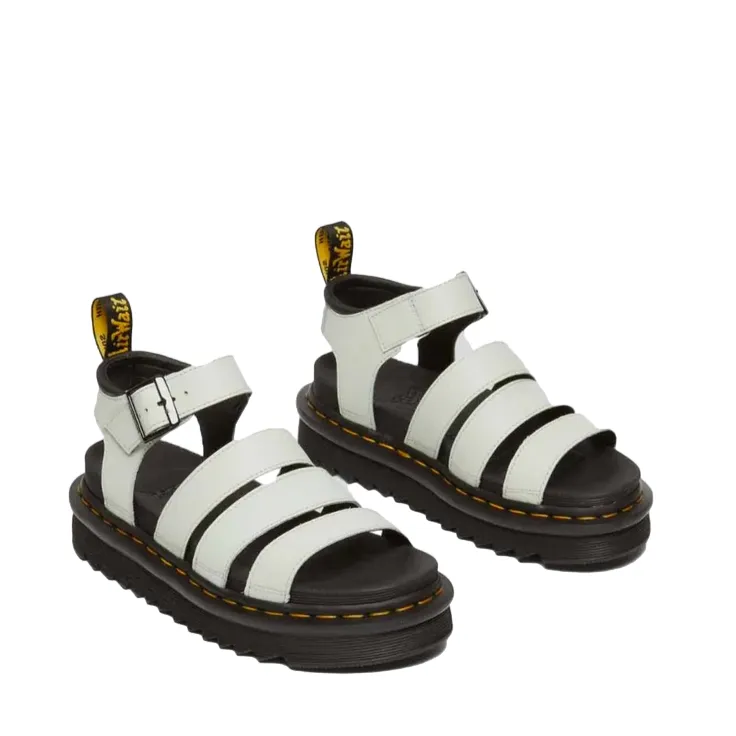 Dr. Martens sandalo da donna in pelle con cinturino Blaire Athena 31520763 fumo di menta Molded Contour Footbed All-day Summer Sandals