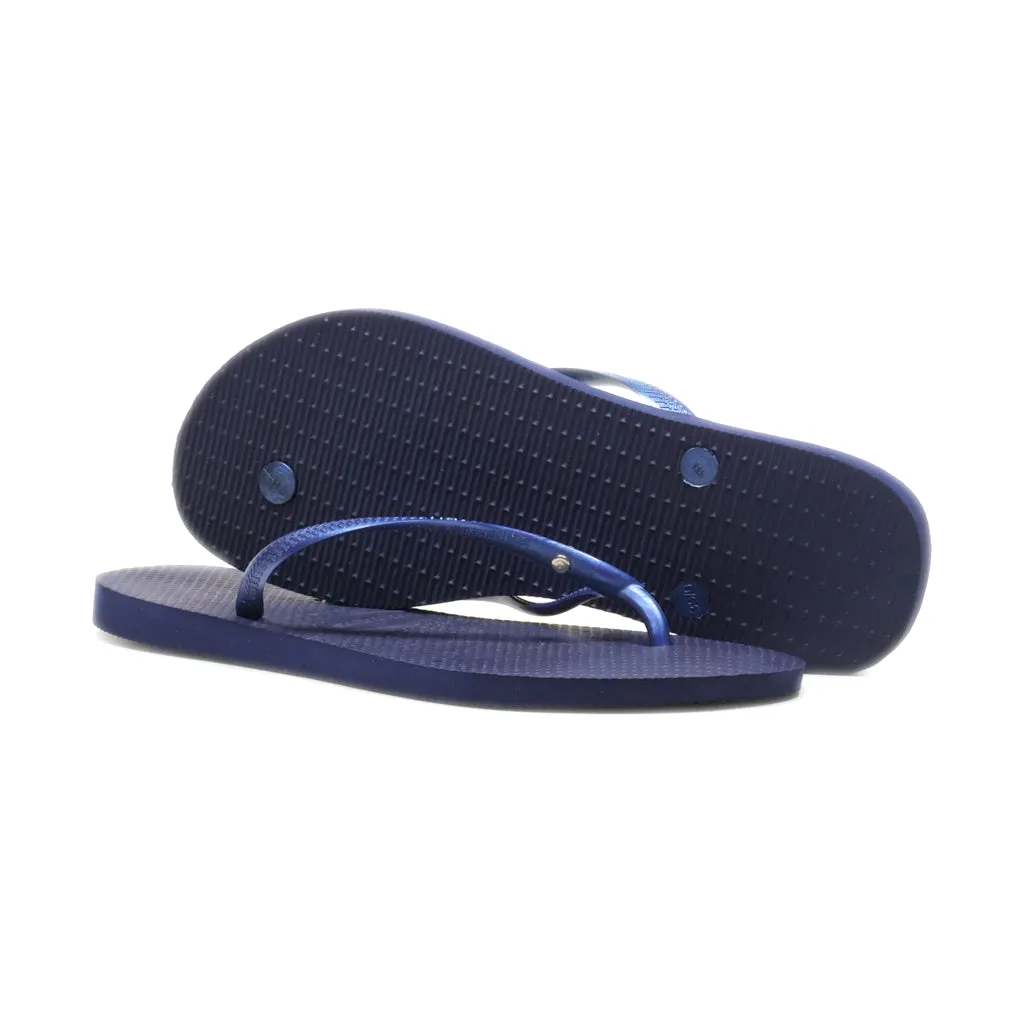 Havaianas Slippers Rubber Blue Colour For Women