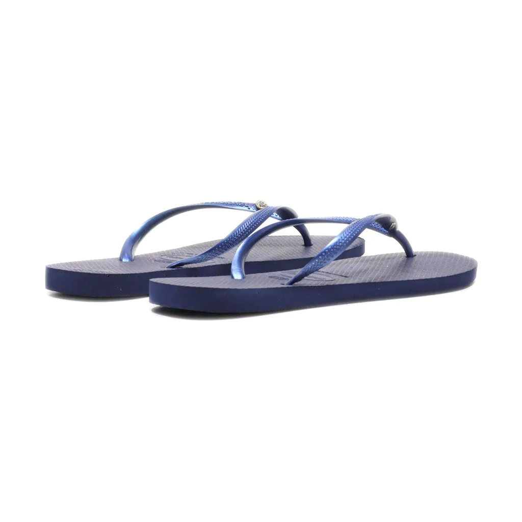 Havaianas Slippers Rubber Blue Colour For Women
