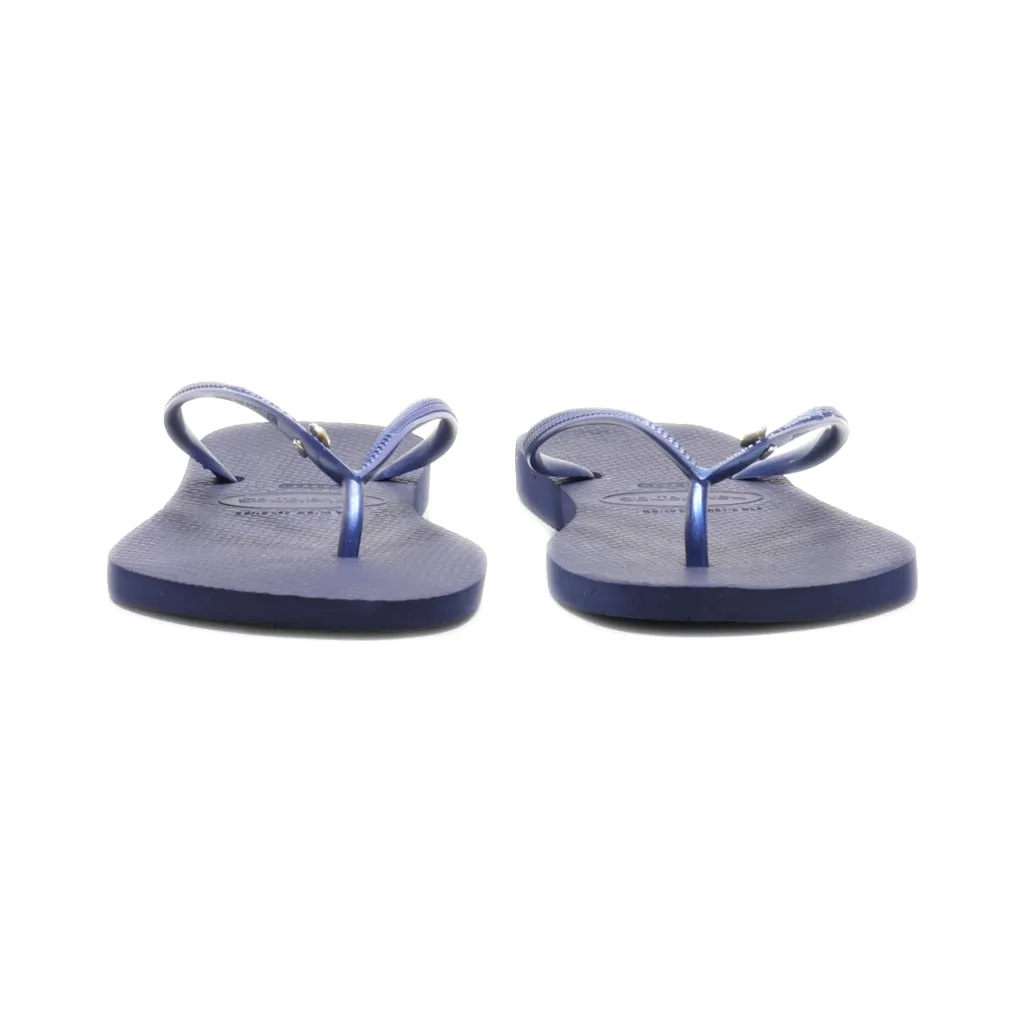Havaianas Slippers Rubber Blue Colour For Women