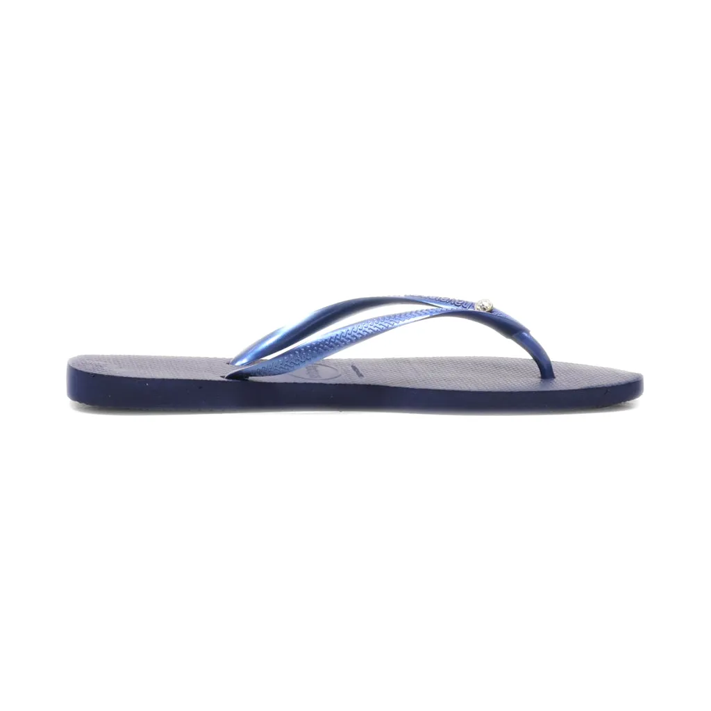 Havaianas Slippers Rubber Blue Colour For Women