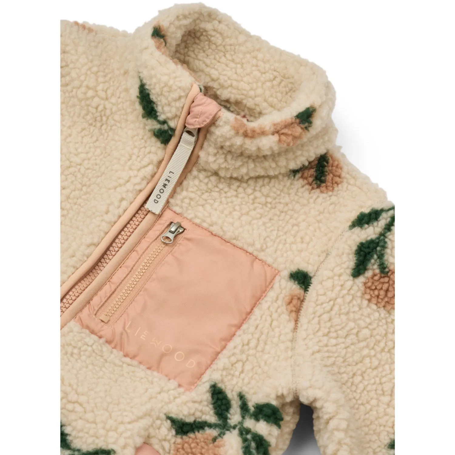 Reflective Trim LIEWOOD Peach / Sea Shell Nolan Pile Jacket