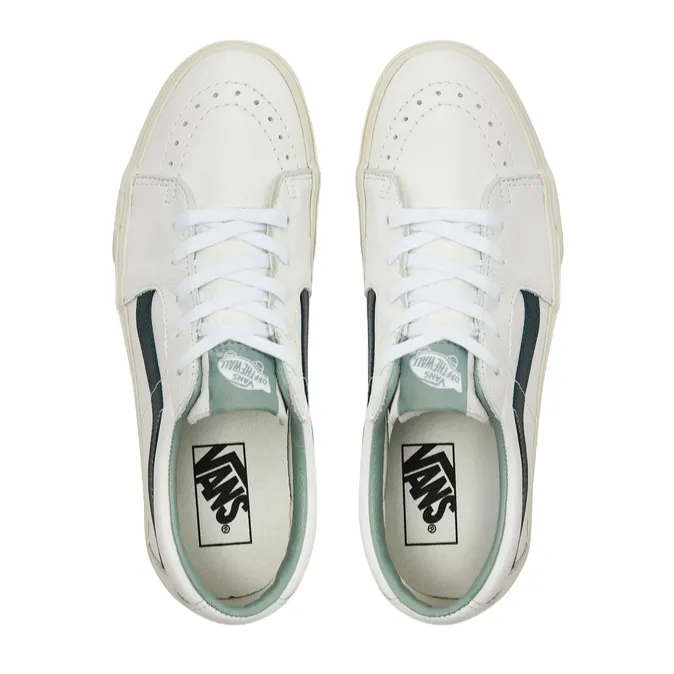 Vans scarpa sneakers in pelle da adulto Sk8-Low Premium VN000BVX2LN1 bianco-verde globally - recognized Stylish Gear