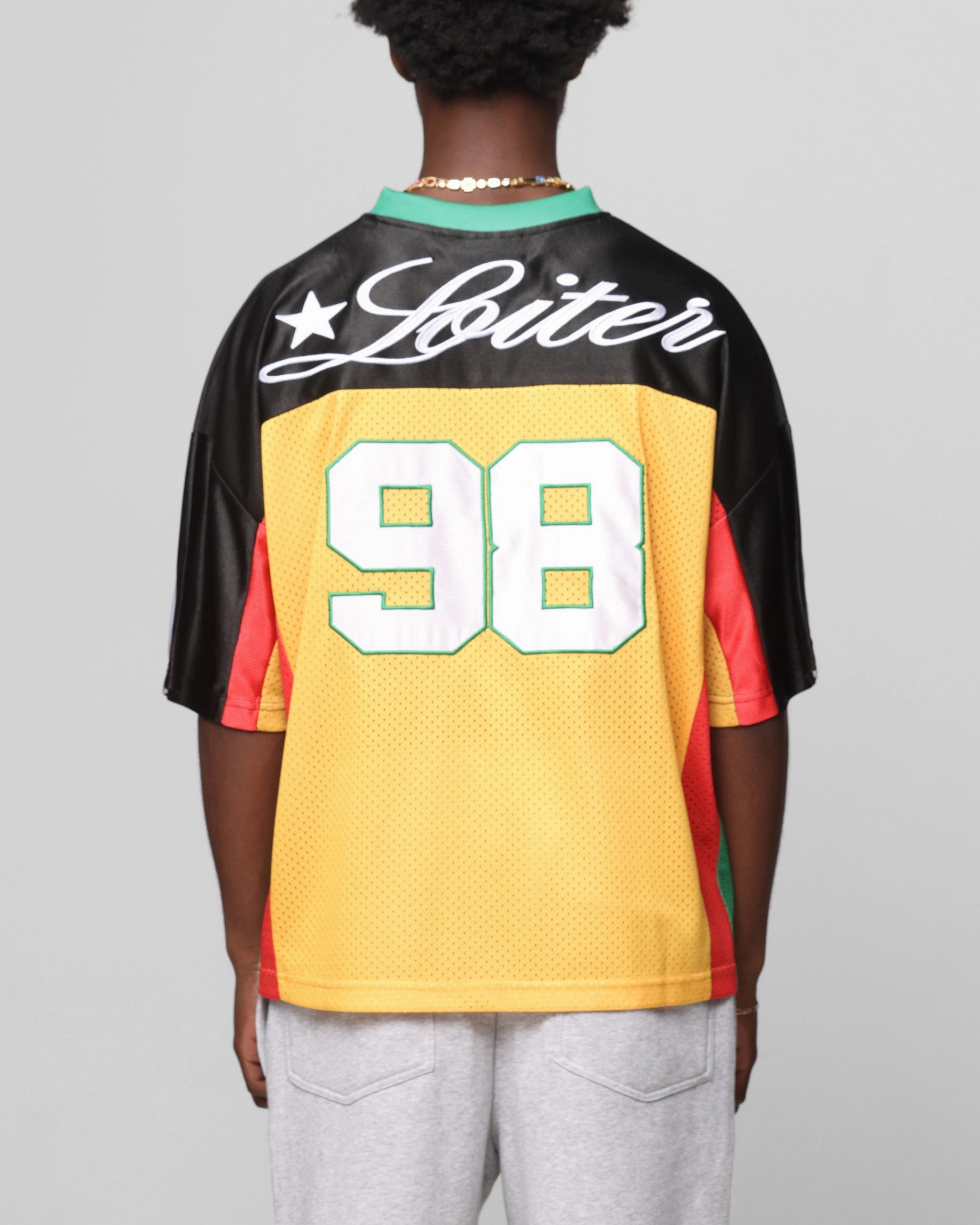 Cool Touch Loiter End Zone Jersey Yellow/Green/Red