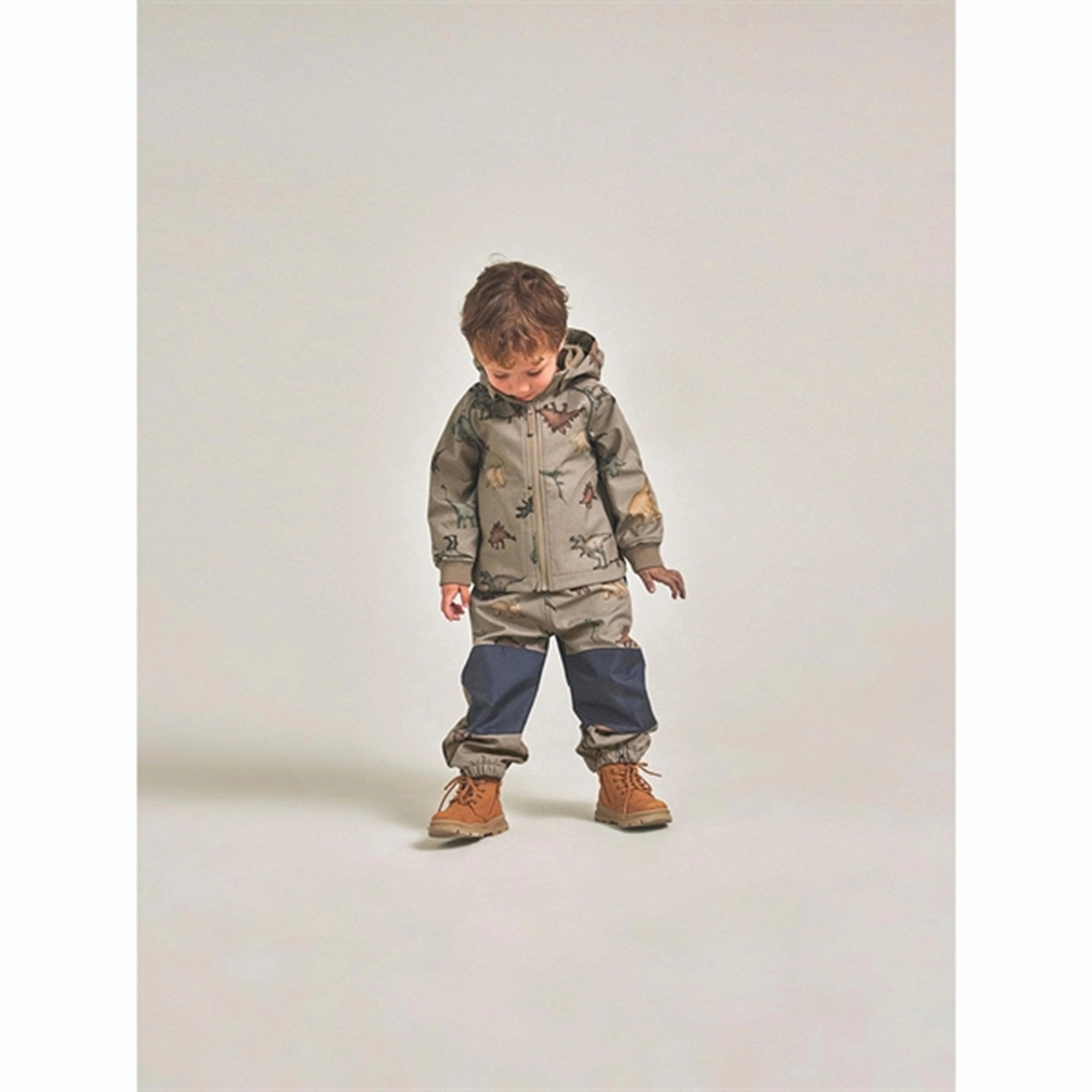Matte Surface Texture Name it Timber Wolf Alfa Softshell Jacket Dino