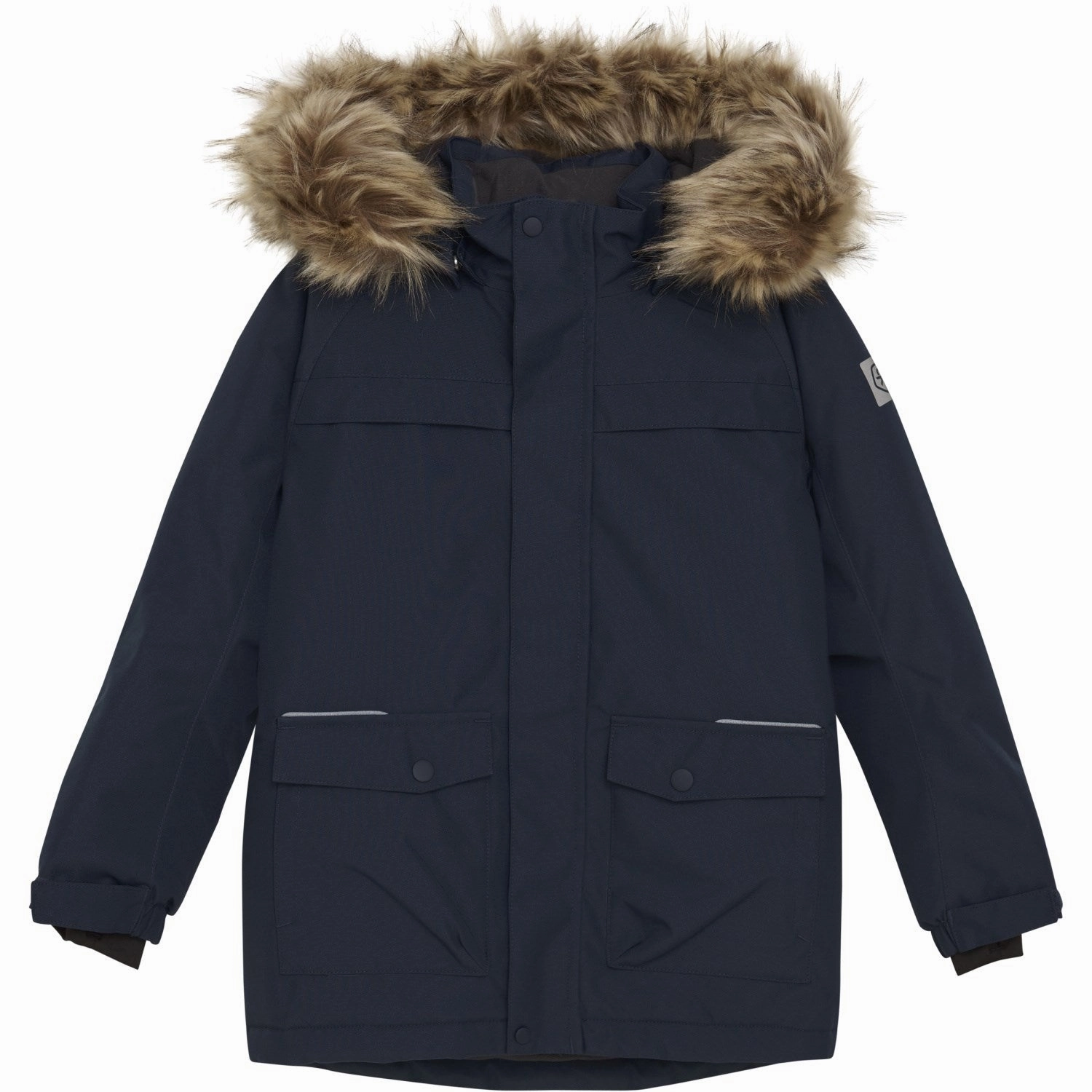 Convertible Silhouette Odor Control Fibers Color Kids Total Eclipse Parka W. Fake Fur