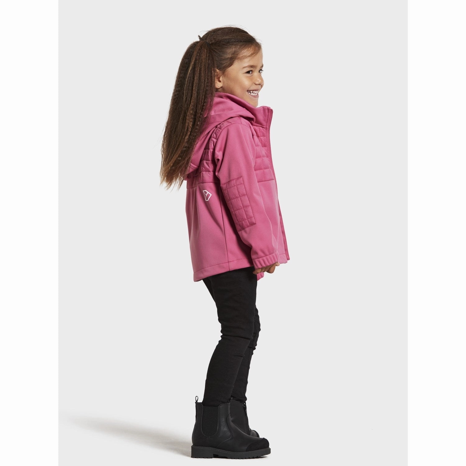 Didriksons Sweet Pink Briska Kids Jacket QuickRelease Buckles