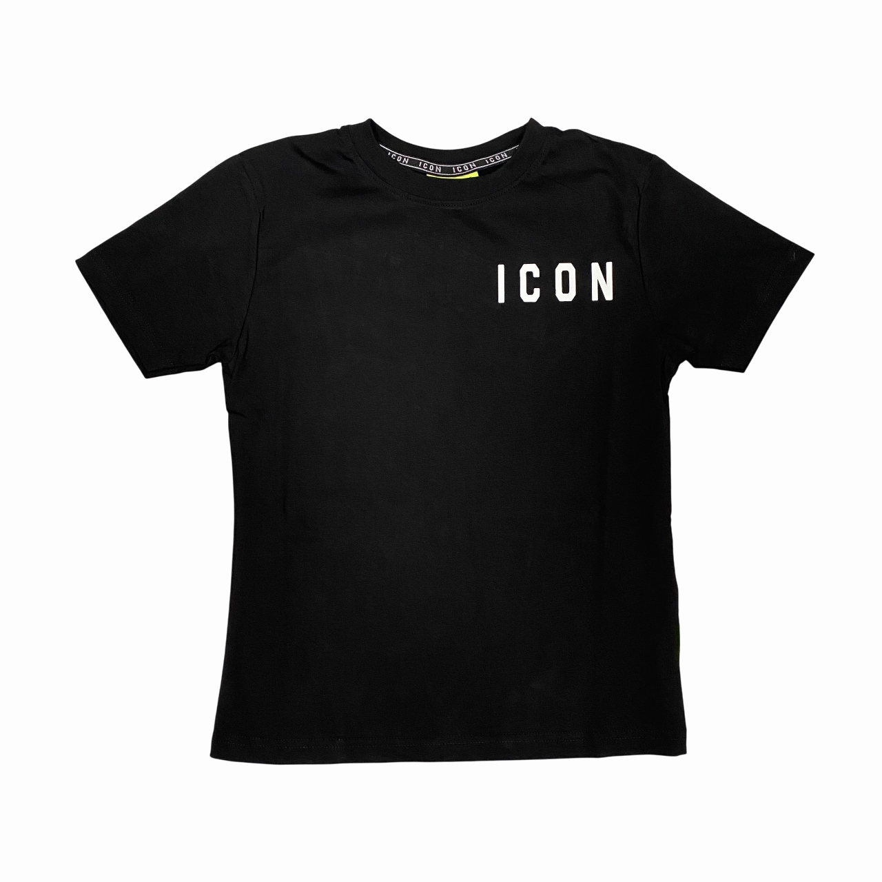 Non Restrictive Fit fade resistant color Icon maglietta manica corta junior con logo piccolo IBKS00487 nero