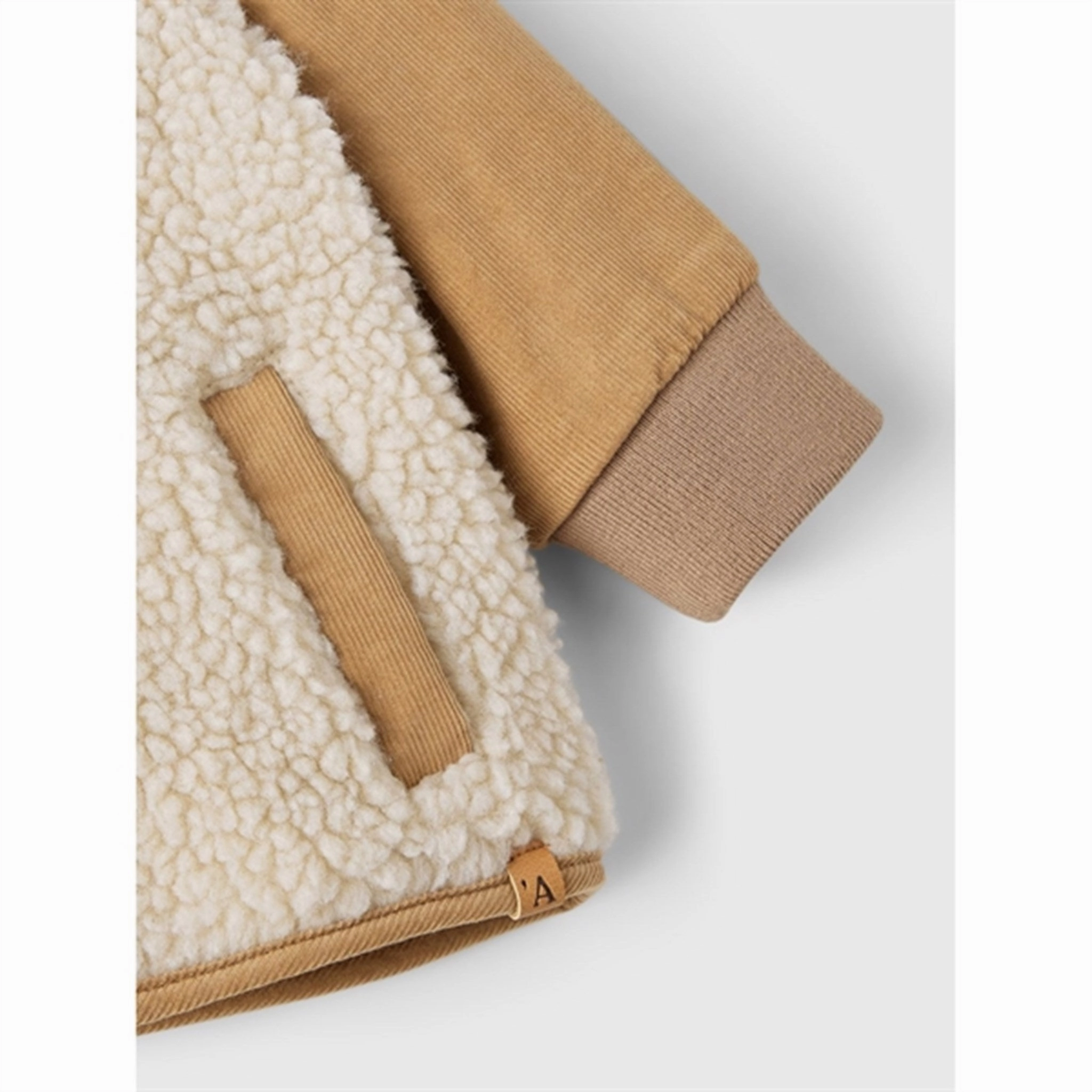 Lil'Atelier Fog Nalo Sherpa Jacket Flexible Shoulder