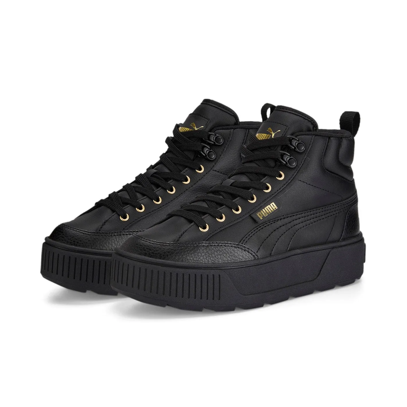 Midfoot Brace Puma scarpa sneakers da donna alta con zeppa Karmen Mid 385857 02 nero