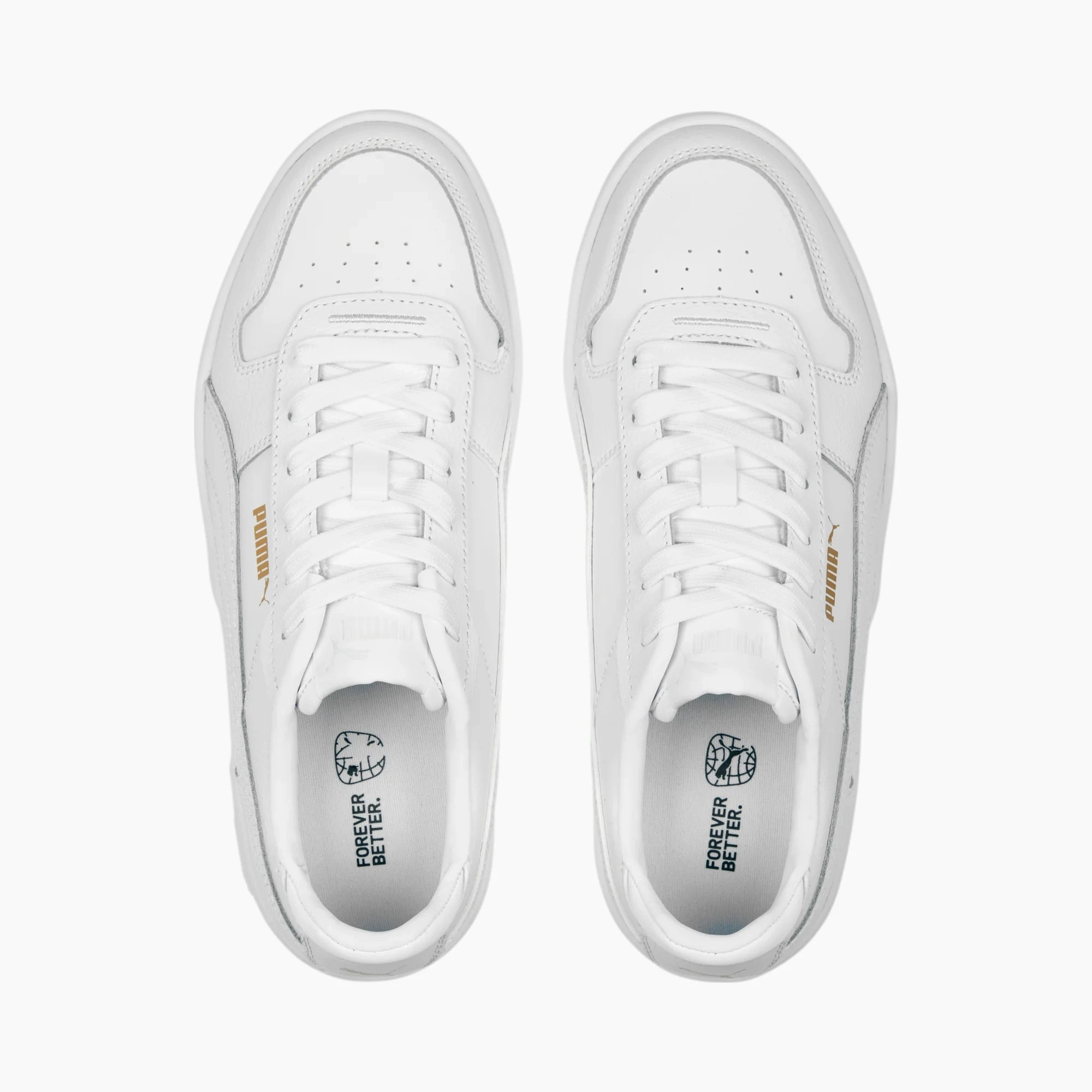 Compression Molded Heel Cup Performance running Puma scarpa sneakers da donna Carina Street 389390-14 bianco oro
