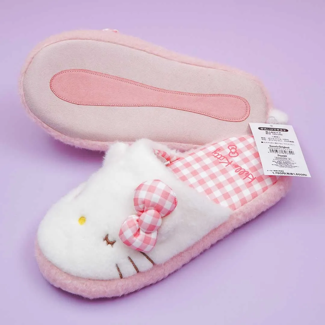 Hello Kitty Gingham Indoor Slippers